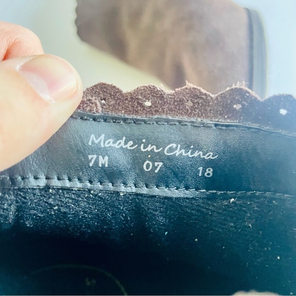 Jack Rogers Brown Suede Ankle Booties Size 7 - Picture 5 of 7